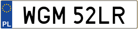 Trailer License Plate